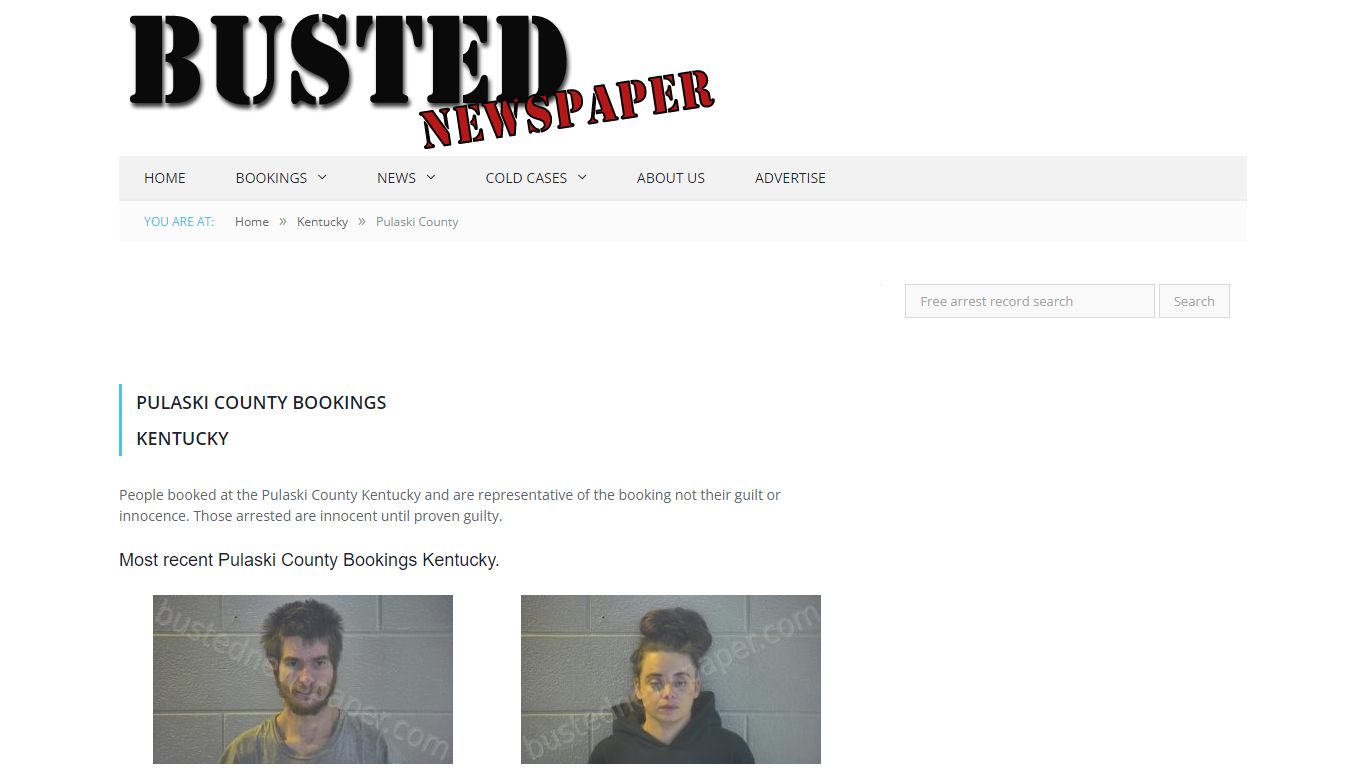 Pulaski County, KY Mugshots - BUSTEDNEWSPAPER.COM