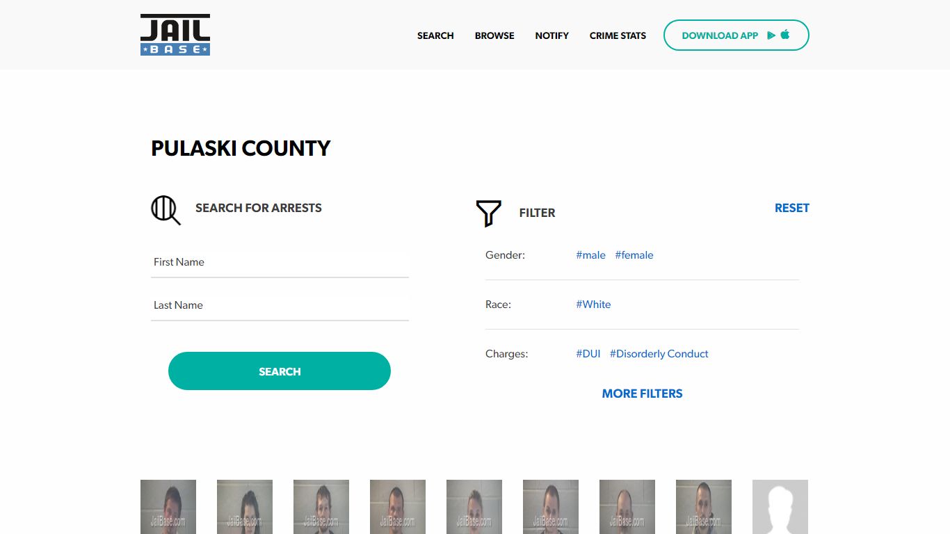 Pulaski County Jail Inmate Search and Mugshots | JailBase