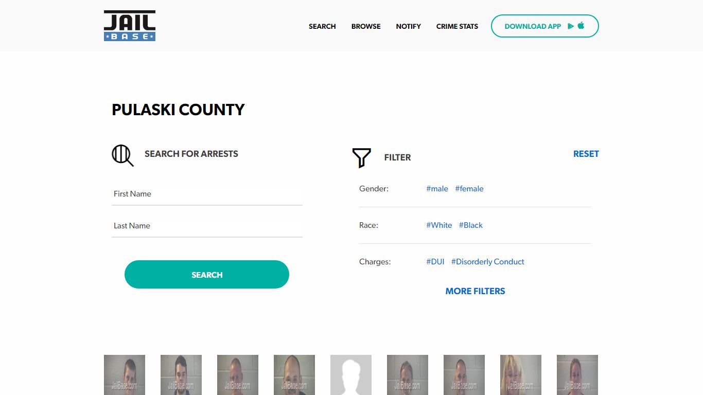 Pulaski County Jail Inmate Search and Mugshots | JailBase